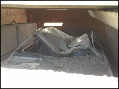 Structural collapse parking garage pic