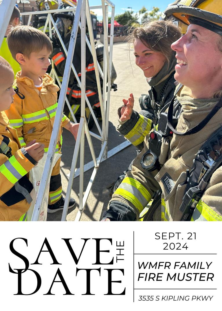 Save the date - sept 21 2024 for the 29th annual family fire muster